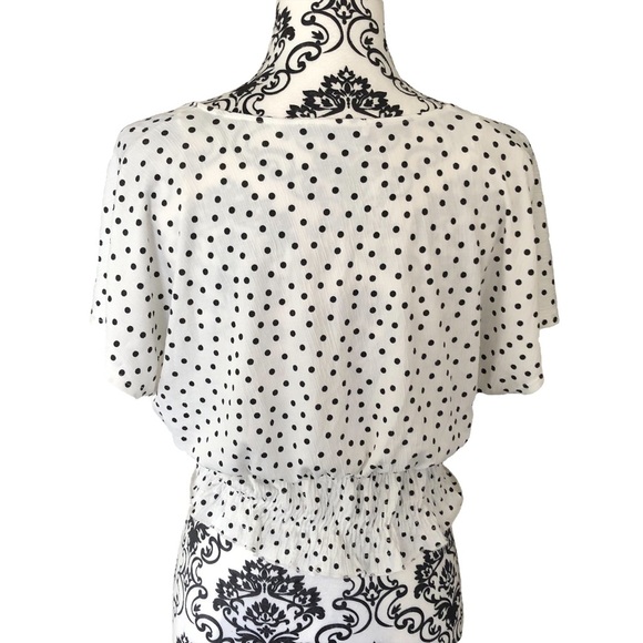 Zara Polkadot Plunge neckline Top - Picture 5 of 8